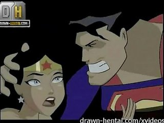 Justice league seks - superman na zastanawiać się kobieta